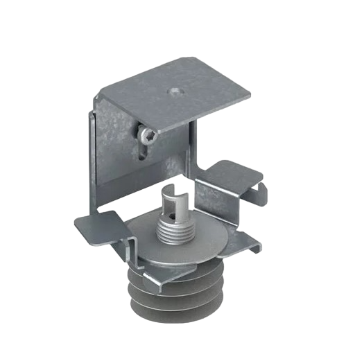 Slika sestavljenega spiralnega vijaka in direktnega obešala Ecophon SOLO